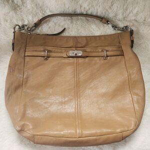 Coach Tan Brown Chelsea Leather Ashlyn Hobo Bag